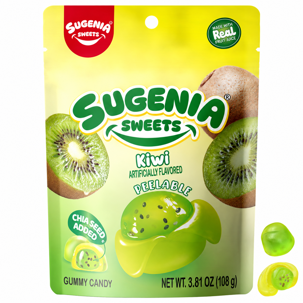 Kiwi Peelable Gummy Candy