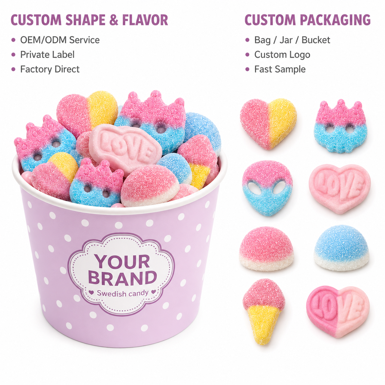 Wholesale Pick & Mix Swedish Gummy Candy