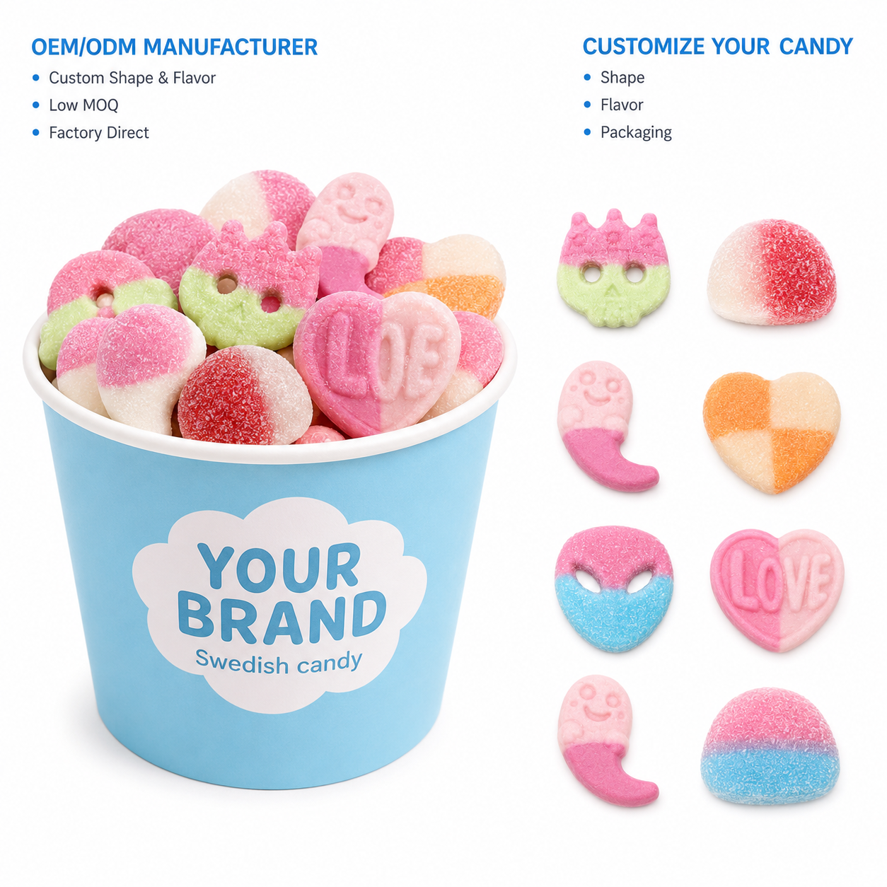 Wholesale Pick & Mix Swedish Gummy Candy
