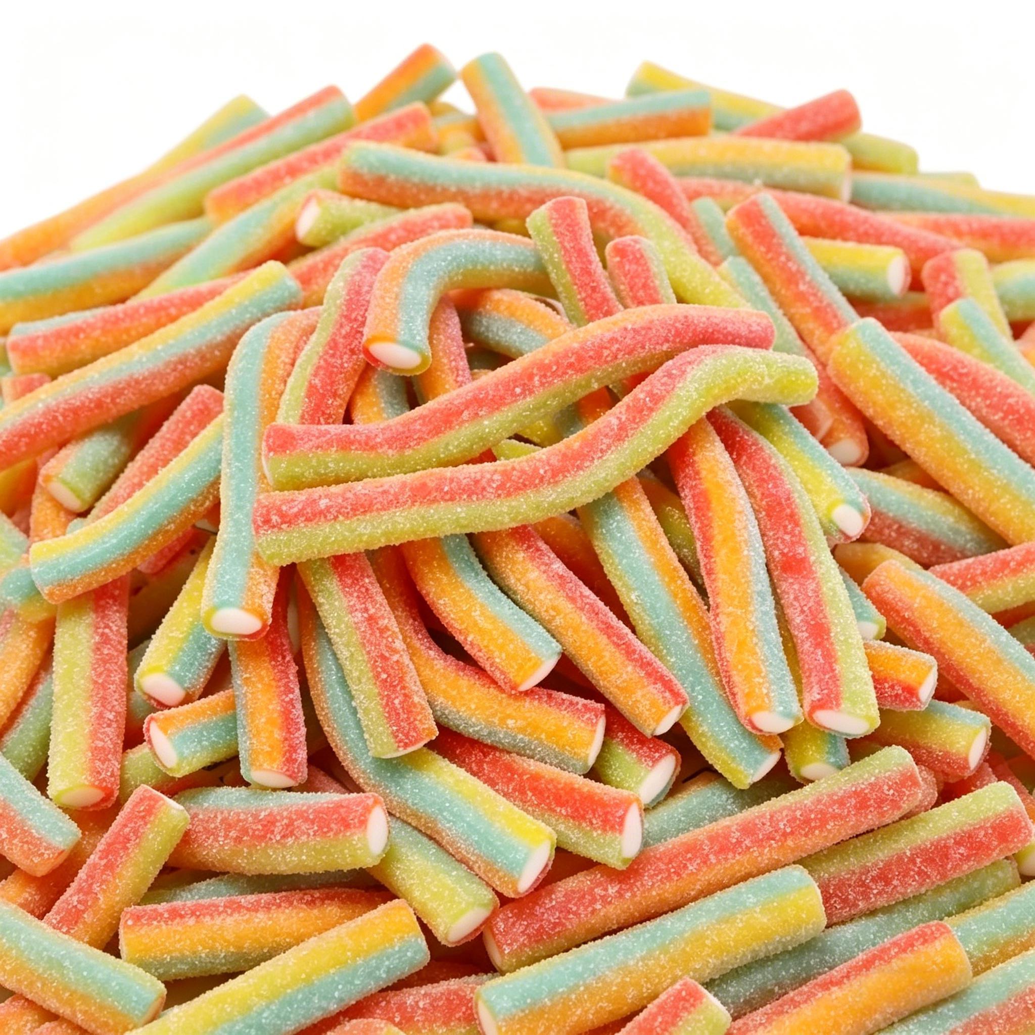Wholesale Colored Long Stick Shape Sour Candy 