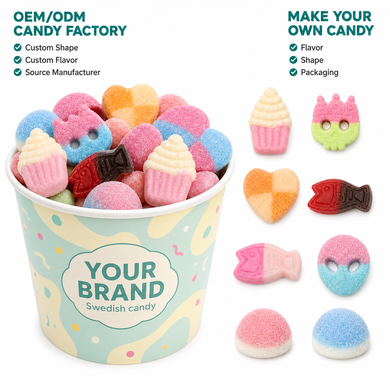 Wholesale Pick & Mix Swedish Gummy Candy