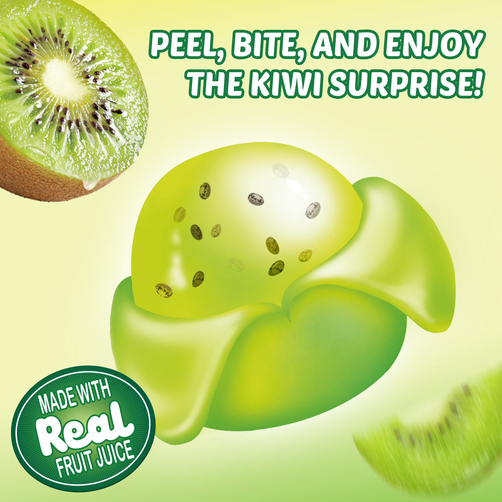 Kiwi Peelable Gummy Candy