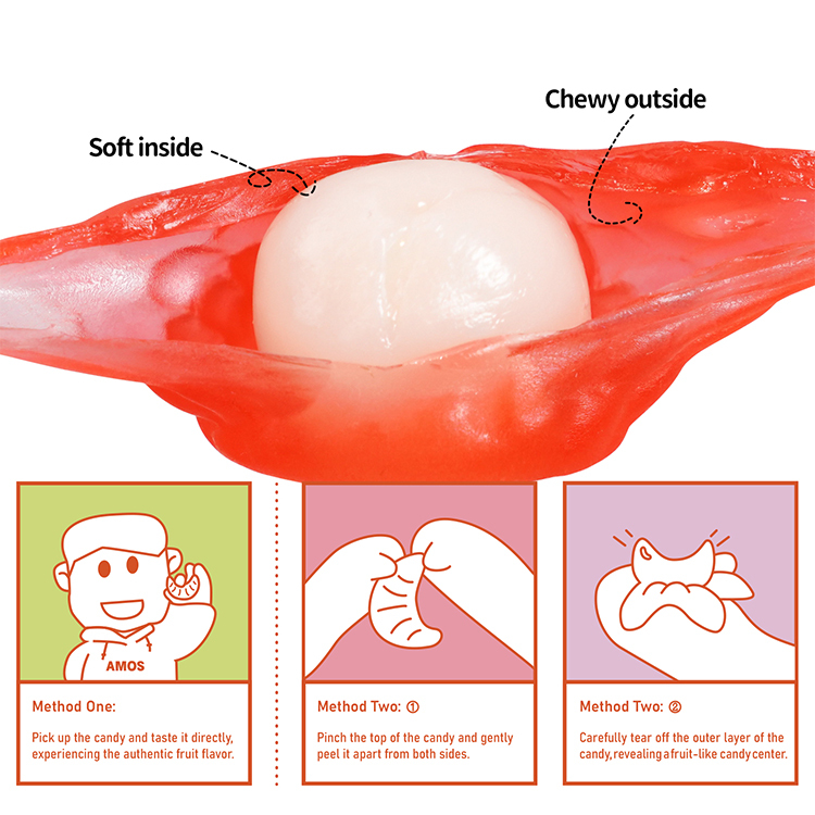 Lychee Peelable Gummy Candy