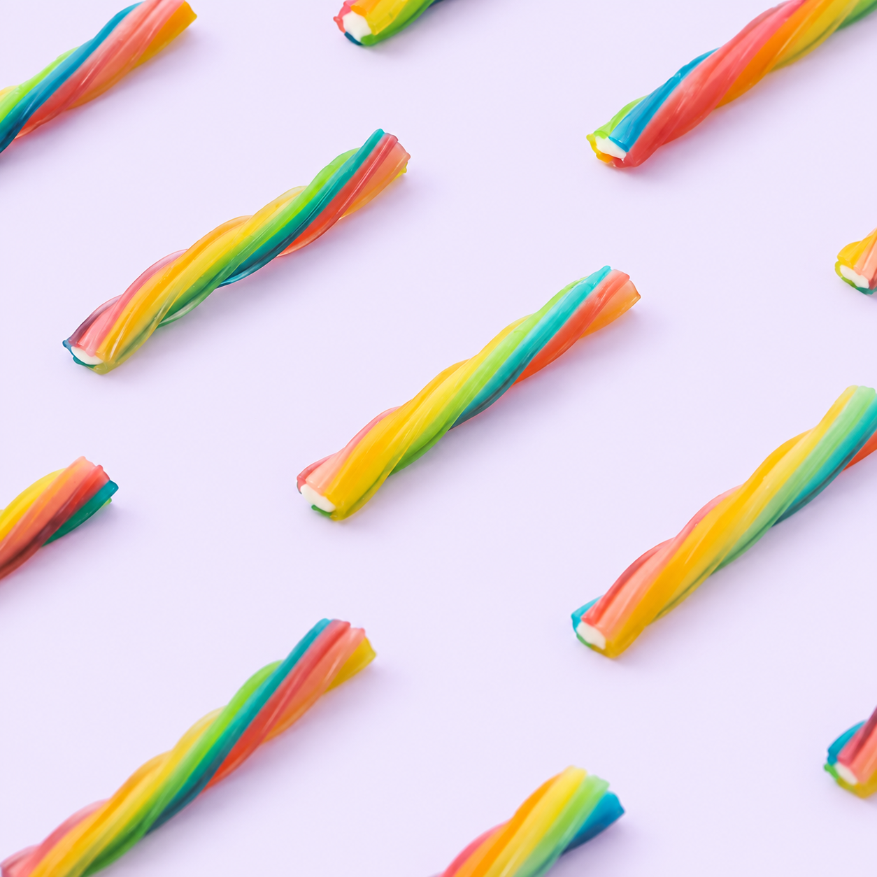 Wholesale Rainbow Soft-Filled Licorice Twists