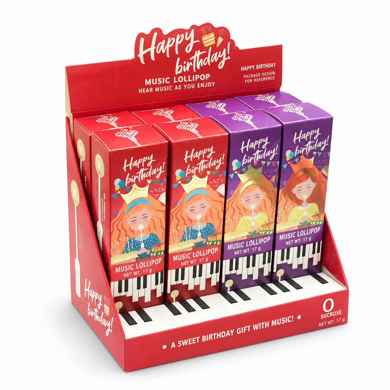 Wholesale Heart-Shaped Music Lollipops