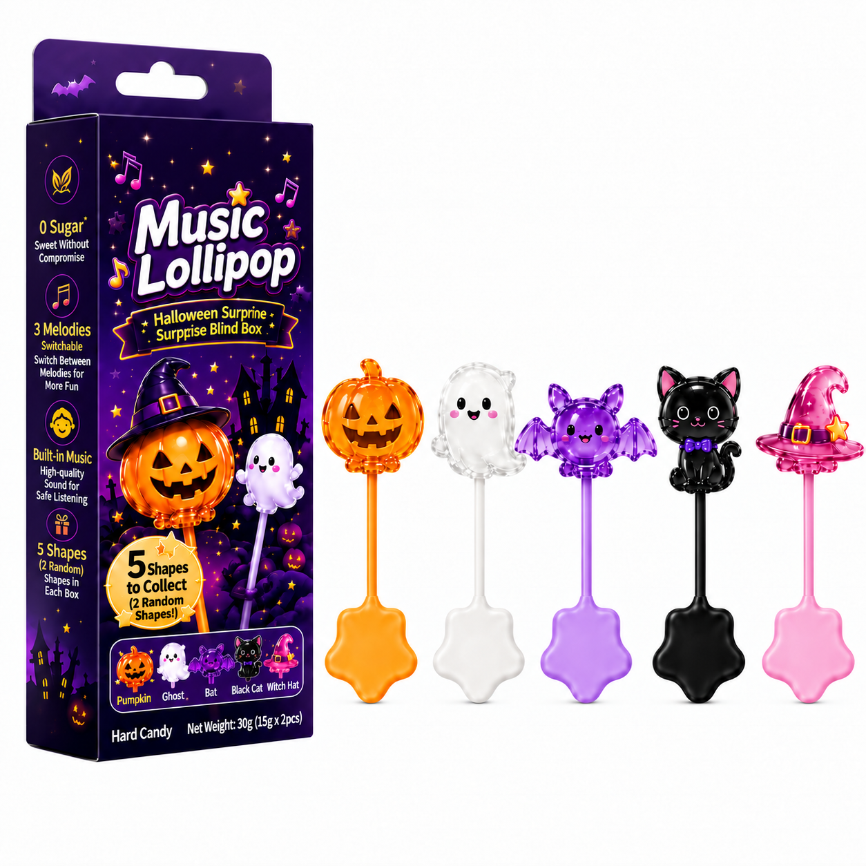 Wholesale Music Lollipops – Assorted & Seasonal Designs