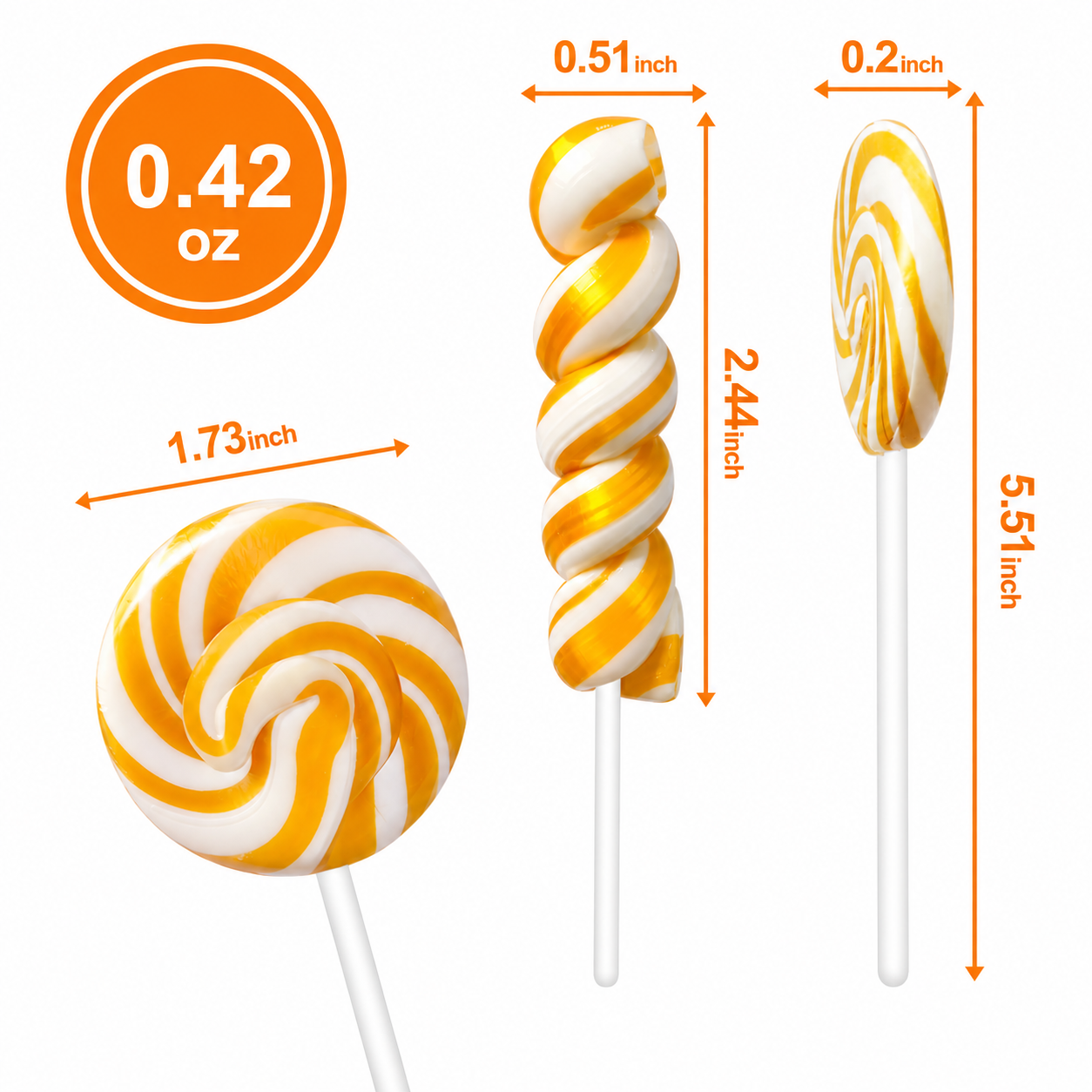 Wholesale Twisty & Swirl Lollipops, Individually Wrapped Bulk Hard Candy