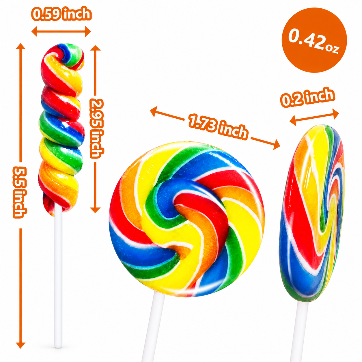 Wholesale Twisty & Swirl Lollipops, Individually Wrapped Bulk Hard Candy