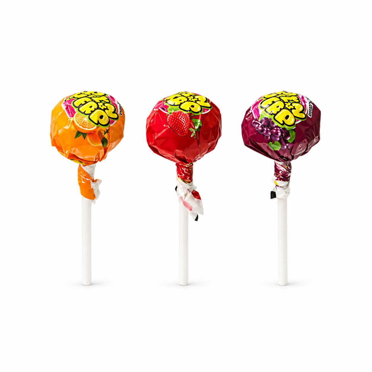 Mix Fruit Flavor Ball lollipop With Bubble Gum