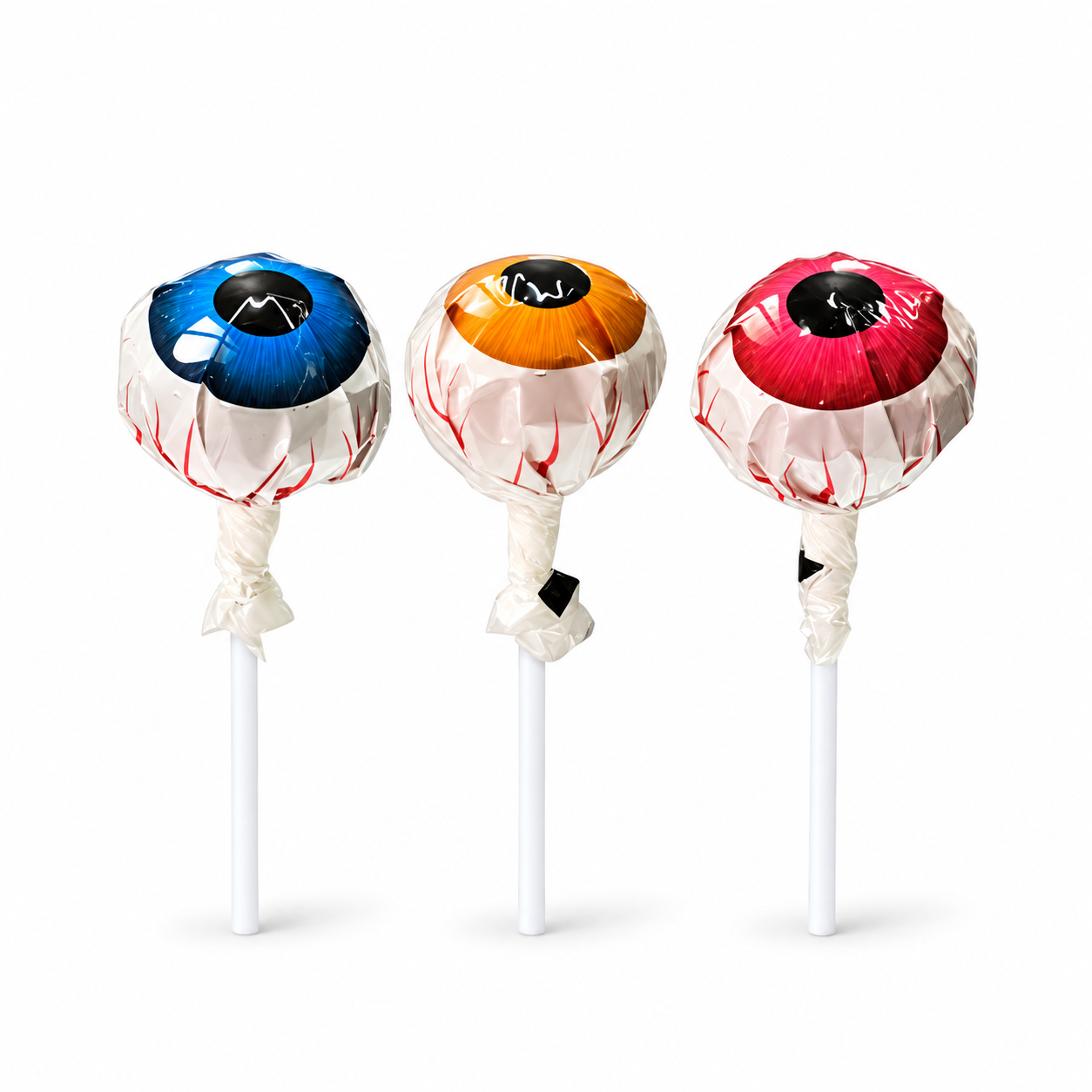 Wholesale Eyeball Lollipops with Bubble Gum Filling