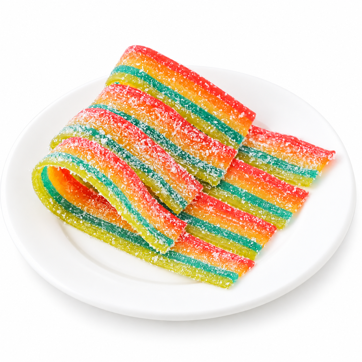 Wholesale Rainbow Sour Belts Candy – Assorted Fruit-Flavored