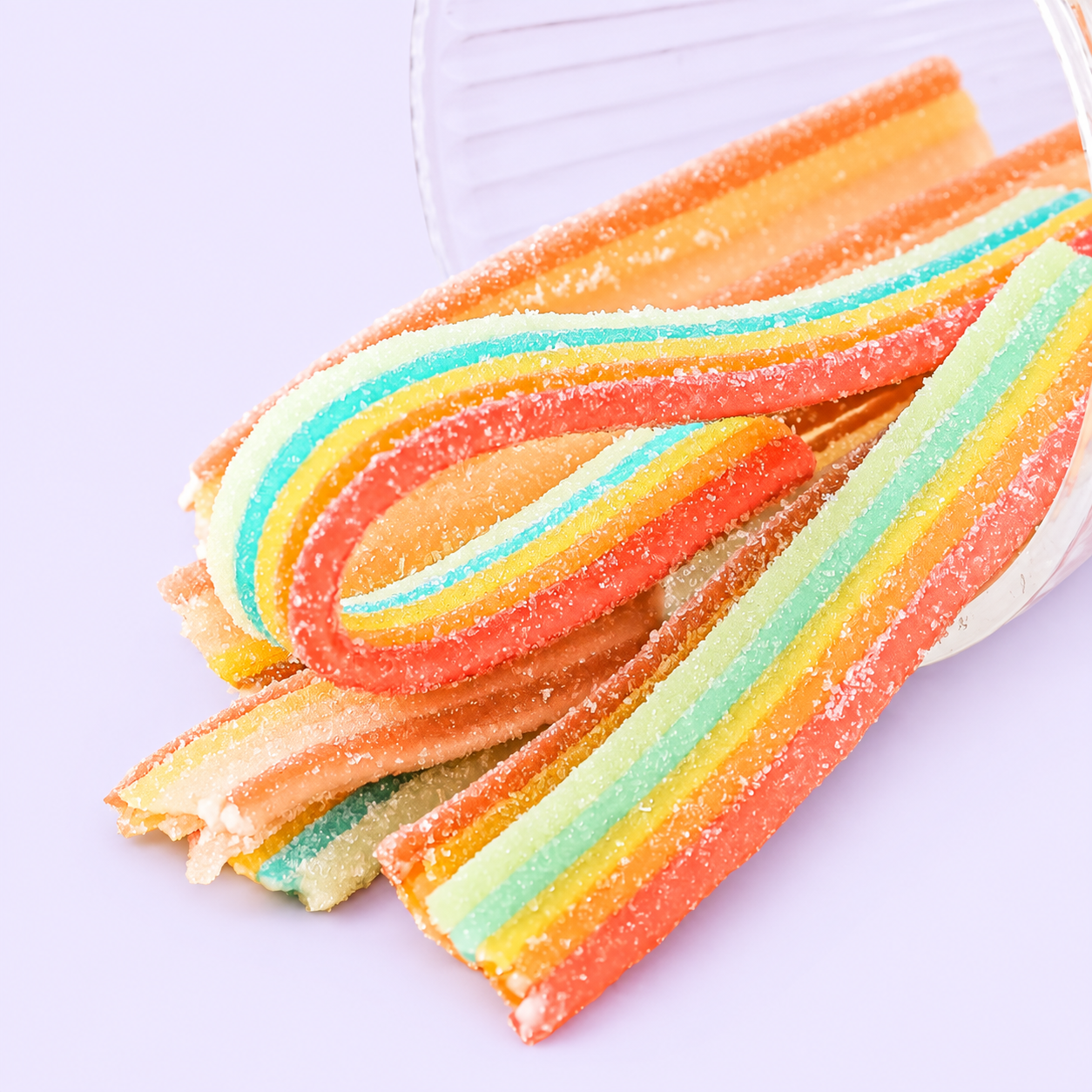 Wholesale Soft-Filled Colorful Sour Belts 