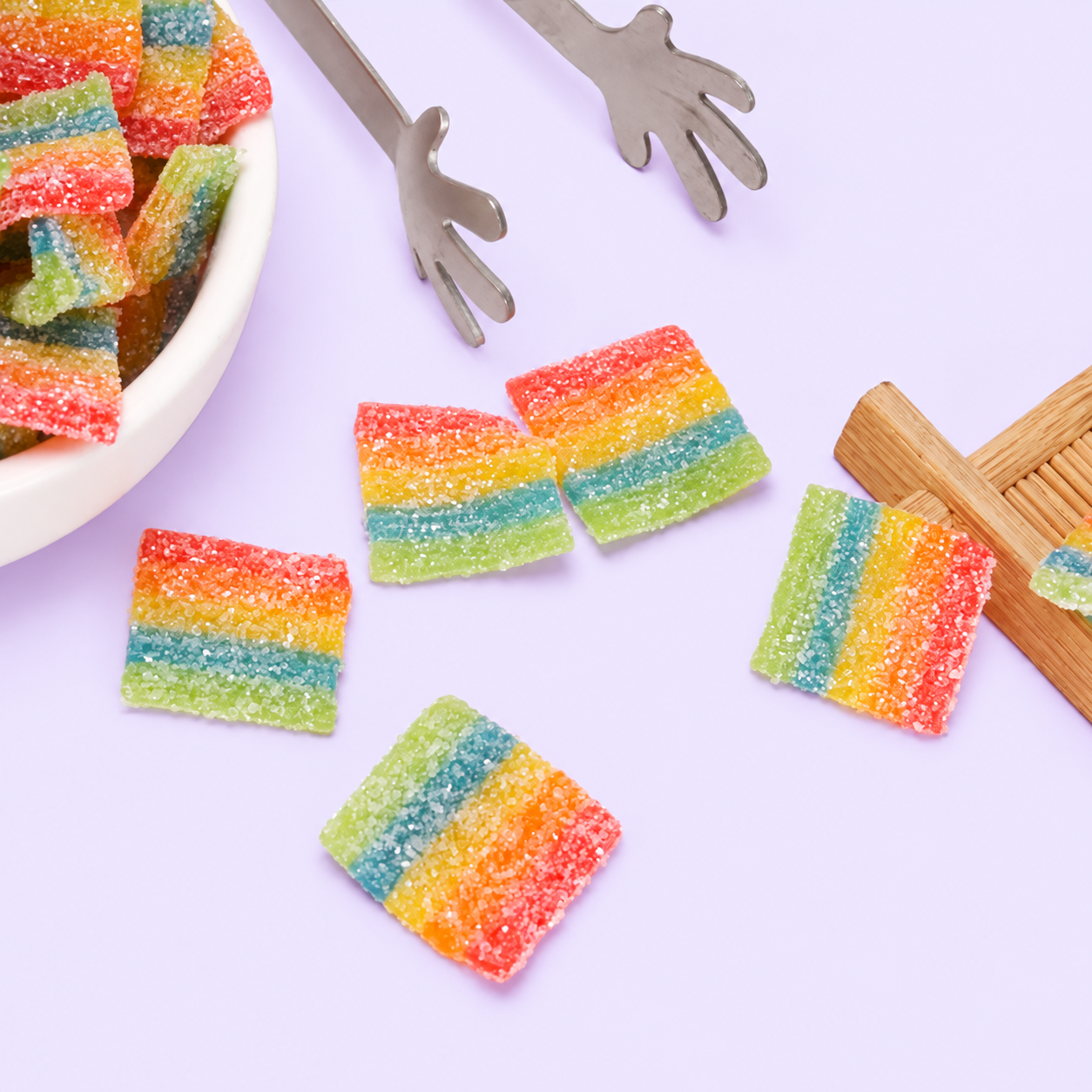 Wholesale Rainbow Sour Belt Bites