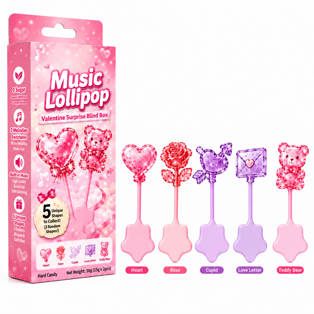 Wholesale Music Lollipops – Assorted & Seasonal Designs