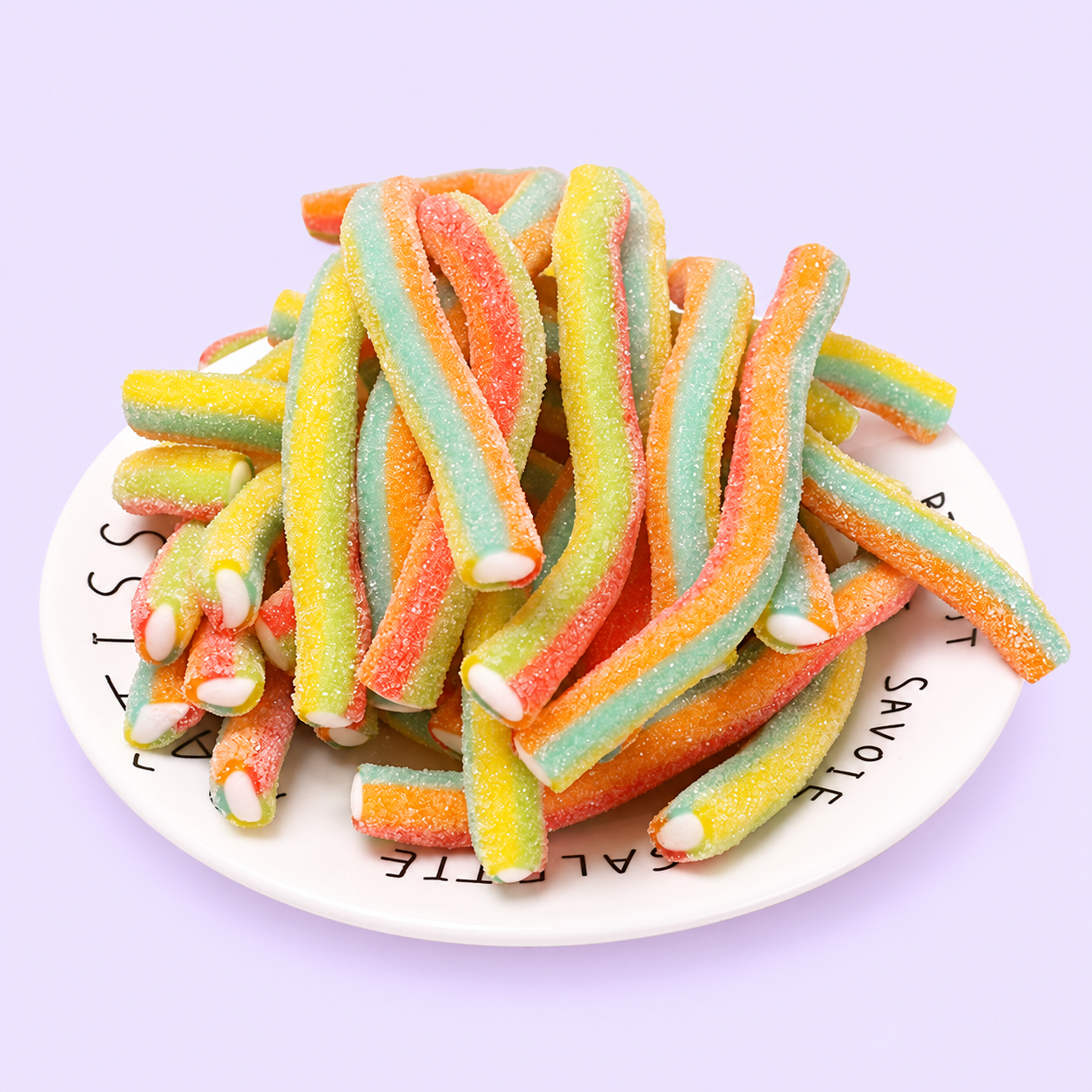 Wholesale Colored Long Stick Shape Sour Candy 