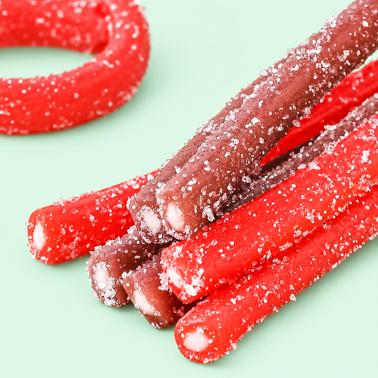 Wholesale Sweet & Sour Center-Filled Licorice Sticks