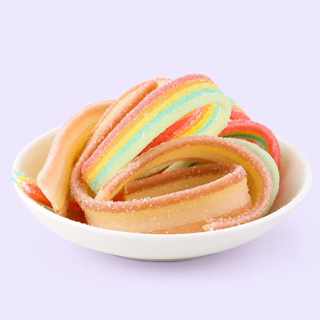 Wholesale Soft-Filled Colorful Sour Belts 