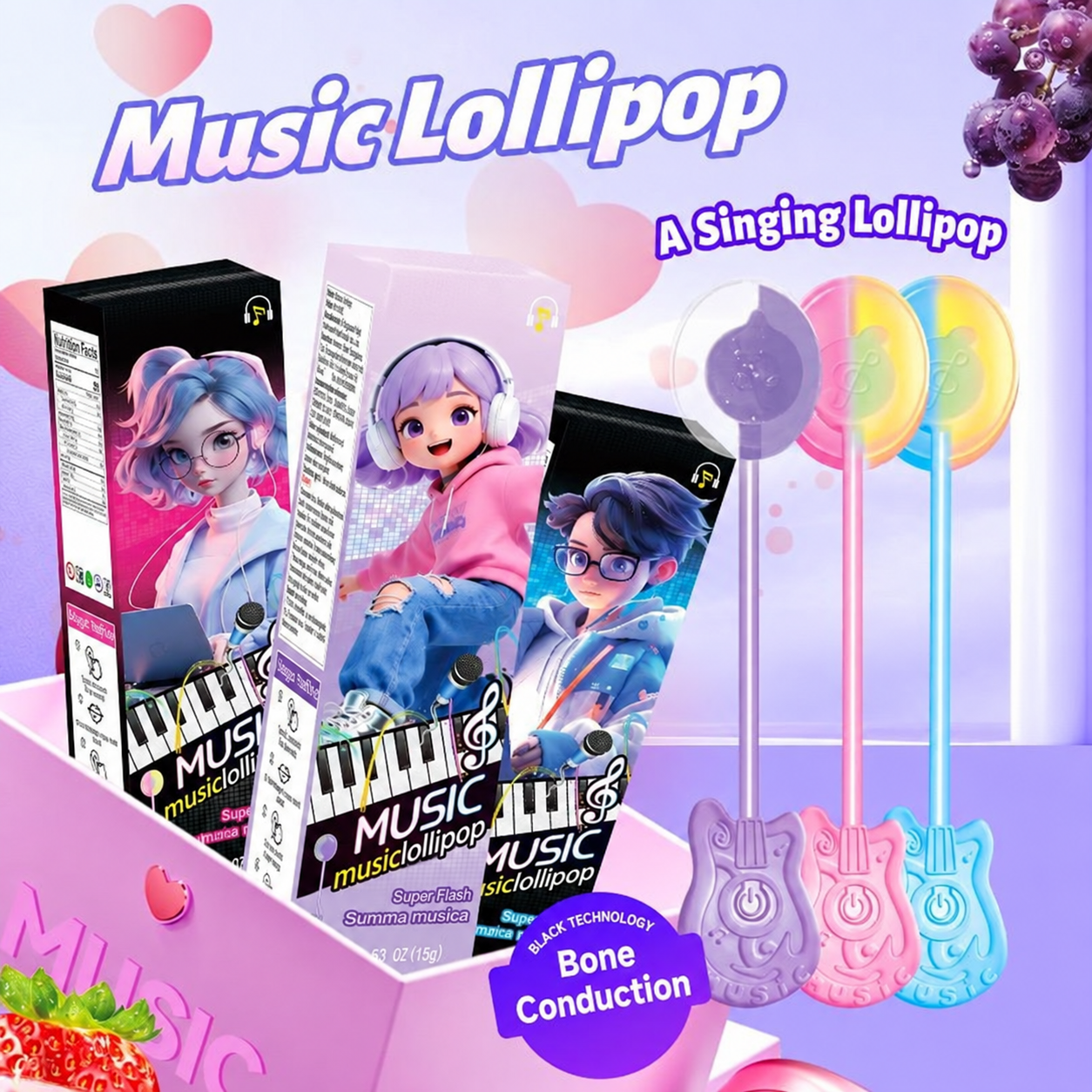 Wholesale Bone Conduction Music Lollipops
