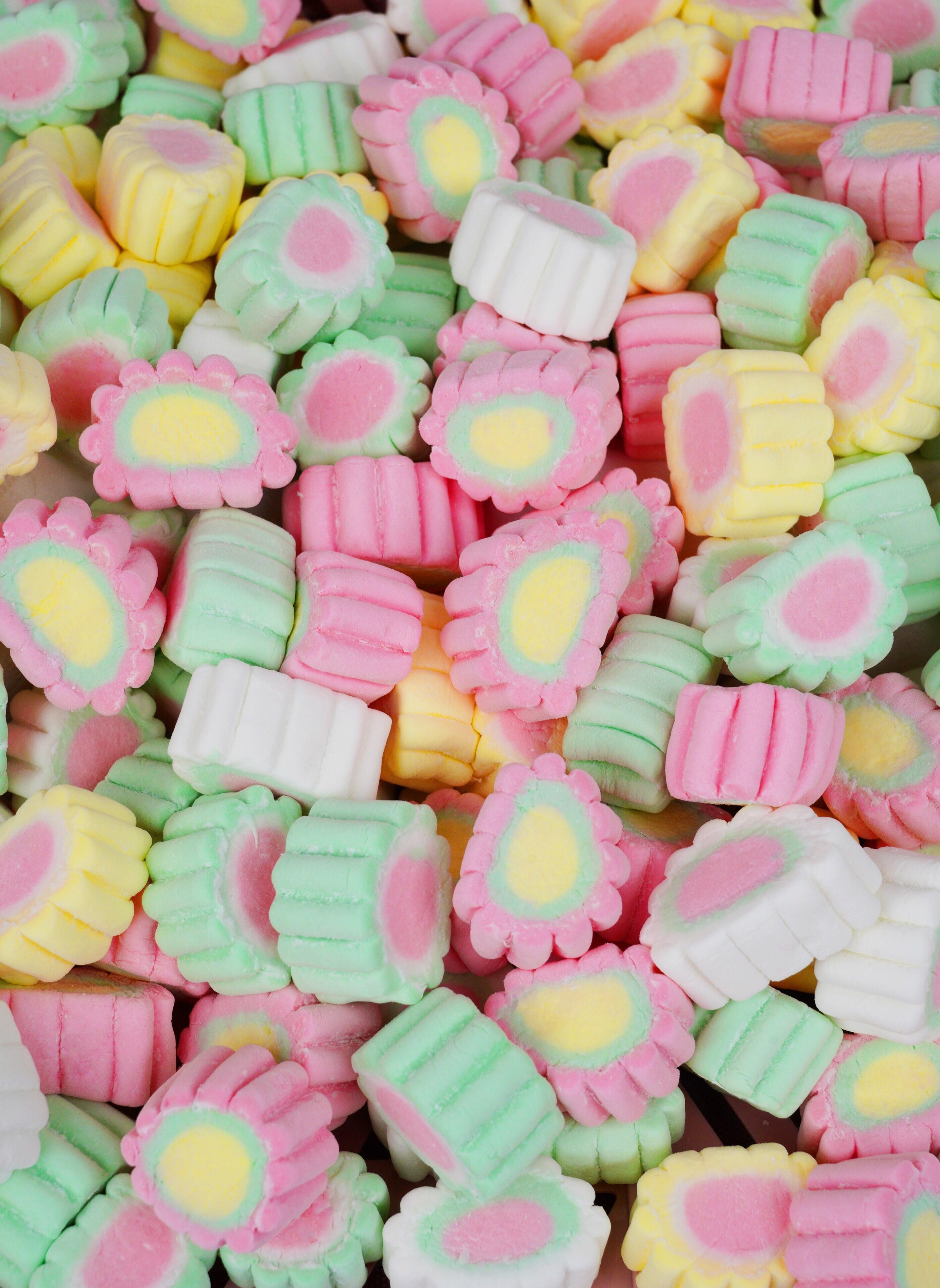 Wholesale Pastel Sunflower-Shaped Marshmallow