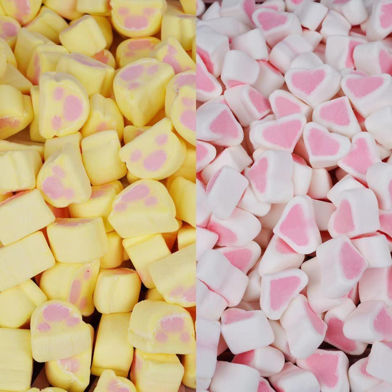 Wholesale Pink Center-Shaped Marshmallow