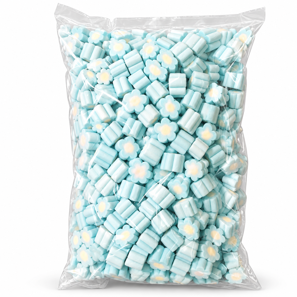 Wholesale Blue Blossom-Shaped Marshmallow