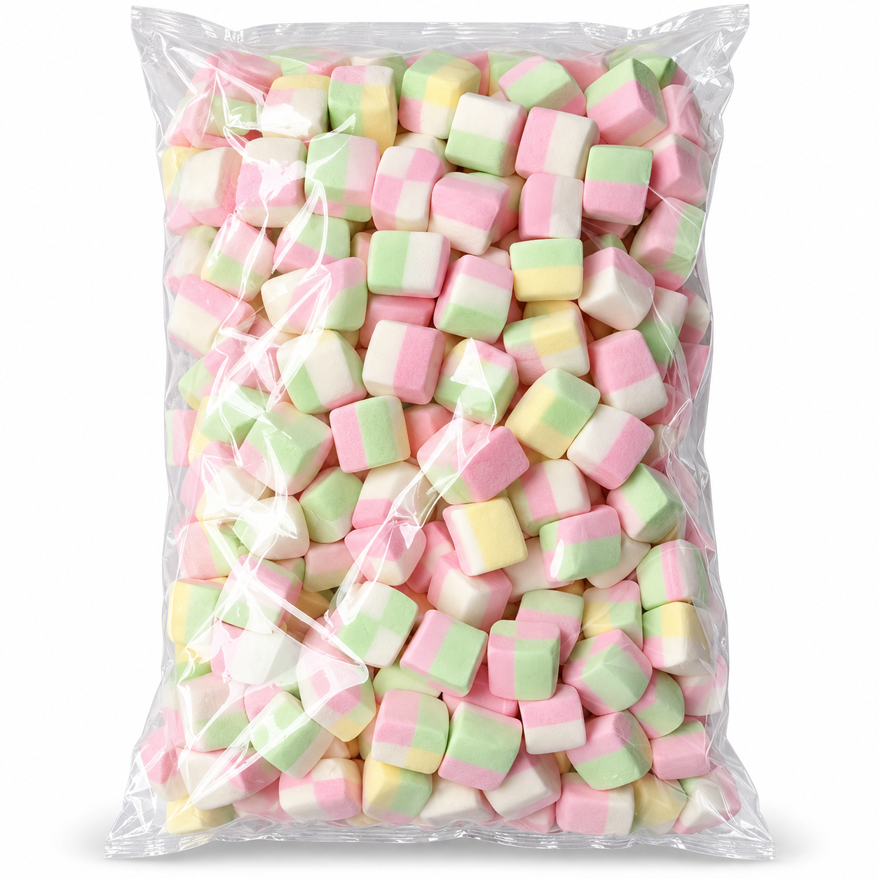 Wholesale Pastel Cube-Shaped Marshmallow
