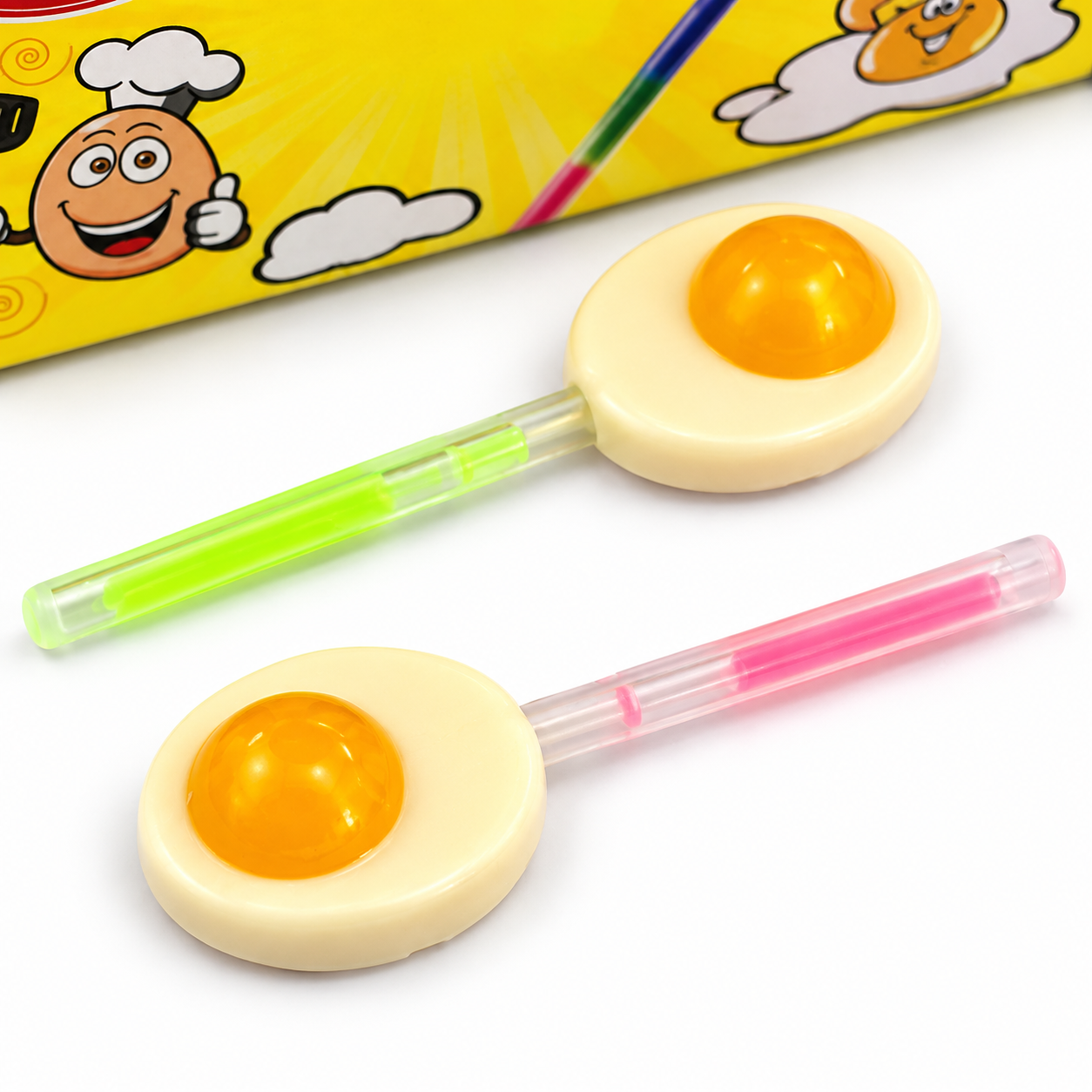 Wholesale Fried Egg-Shaped Glow Stick Lollipops