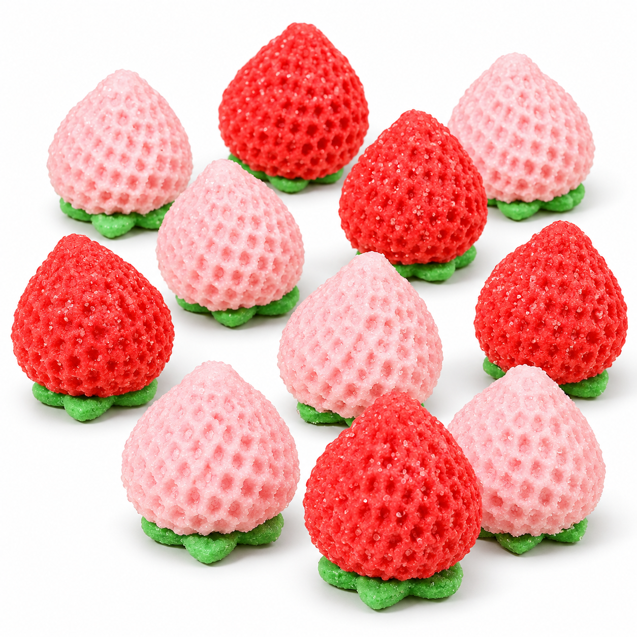 Wholesale 3D Strawberry-Shaped Marshmallow 