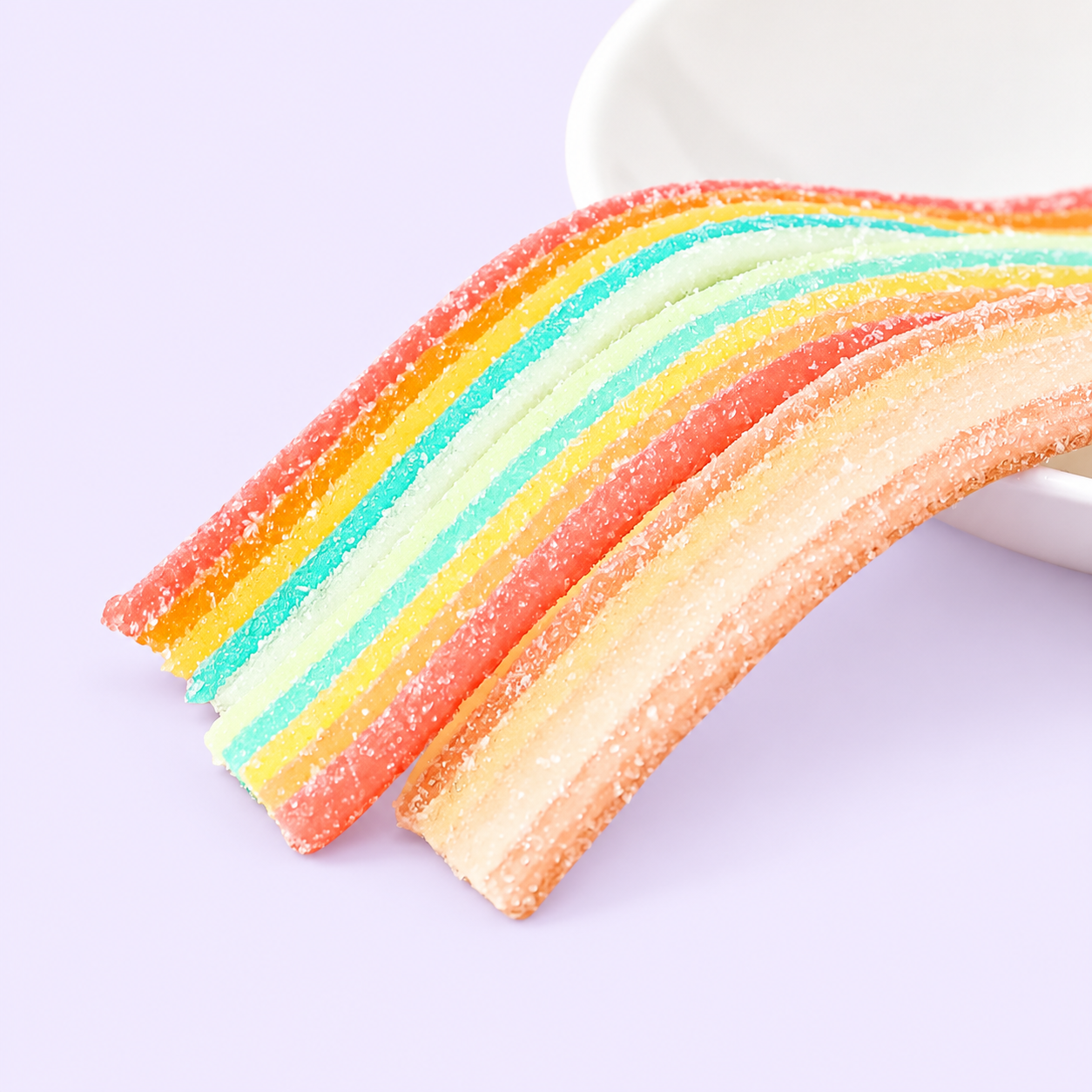 Wholesale Soft-Filled Colorful Sour Belts 