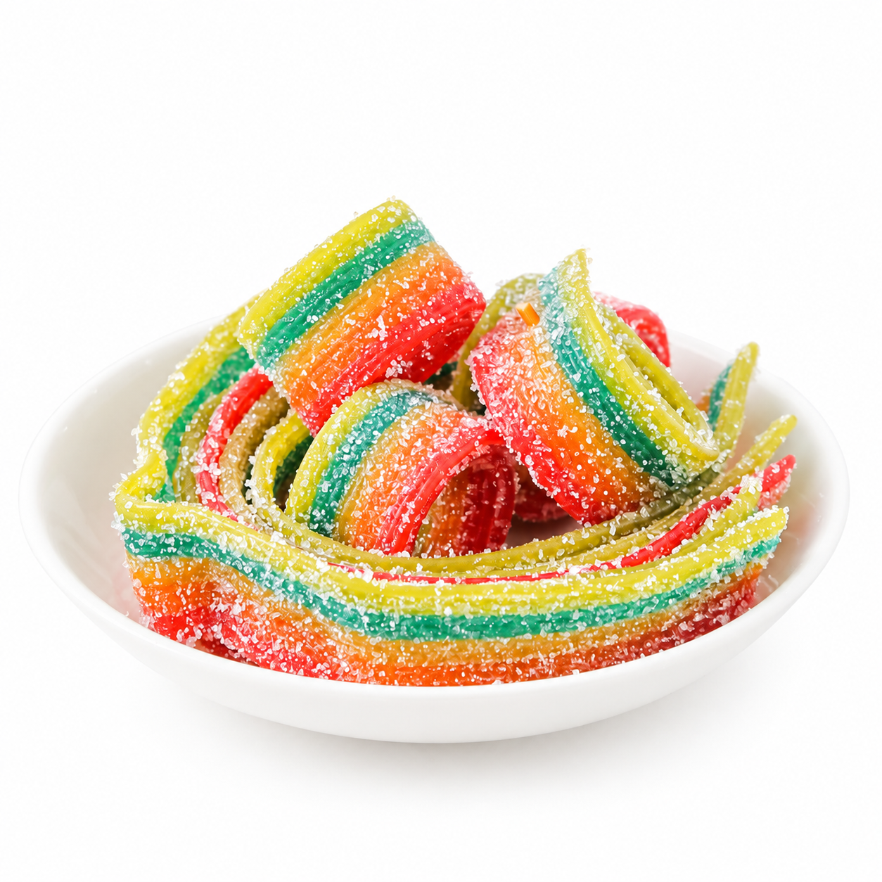 Wholesale Rainbow Sour Belts Candy – Assorted Fruit-Flavored