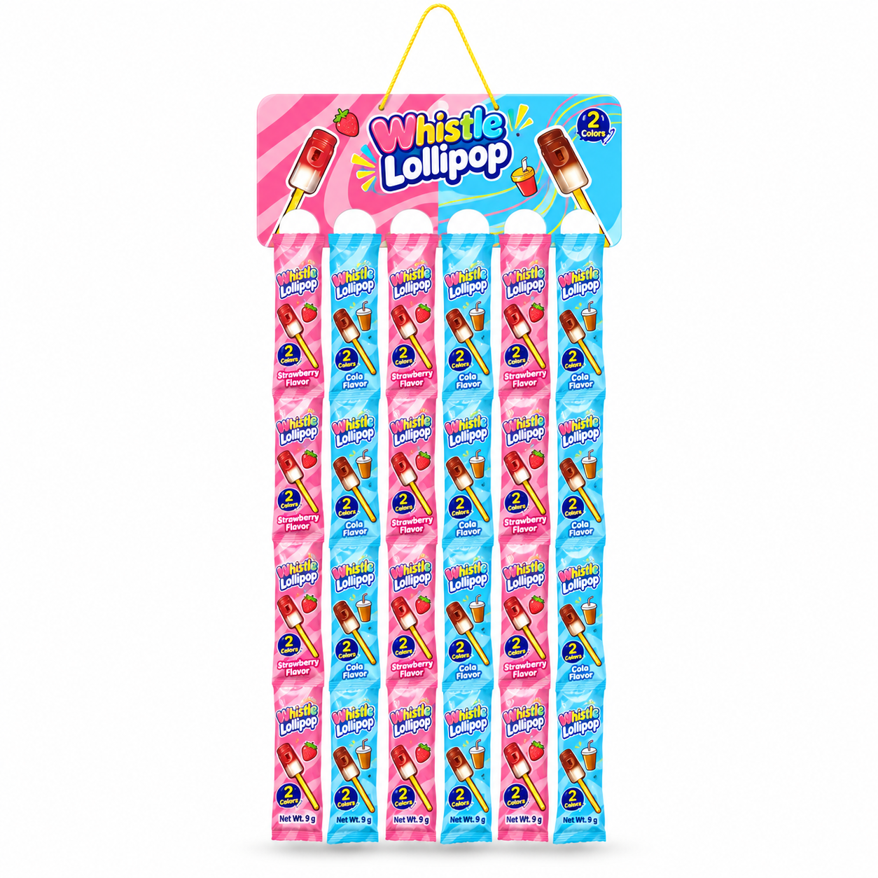 Whistle Lollipop Candy Mixing Fruit Flavors