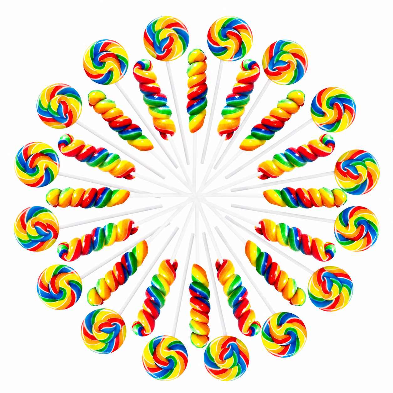 Wholesale Twisty & Swirl Lollipops, Individually Wrapped Bulk Hard Candy