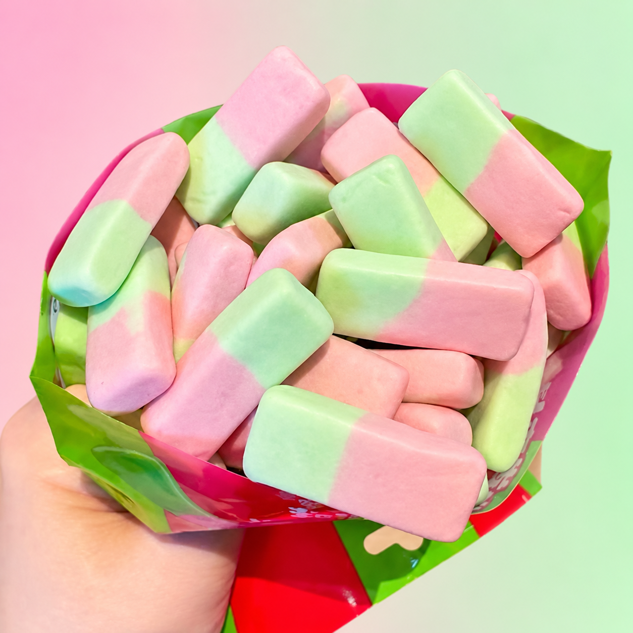 Wholesale Squashies Chewy Candy-Green Apple & Cherry