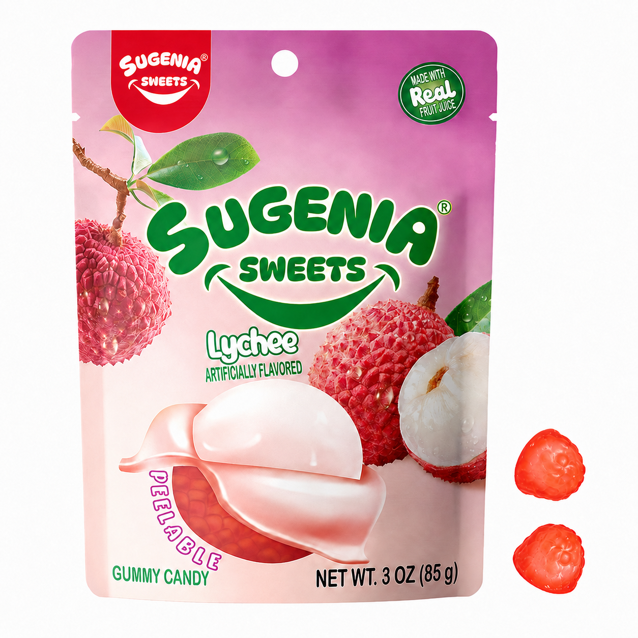 Lychee Peelable Gummy Candy