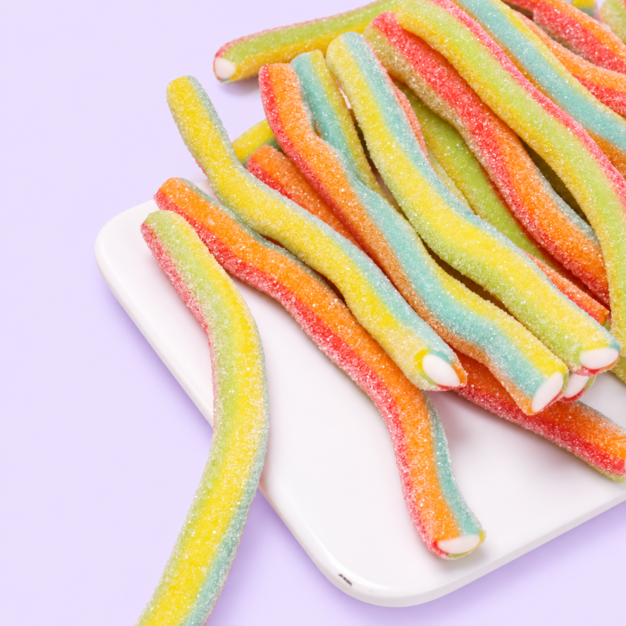 Wholesale Colored Long Stick Shape Sour Candy 