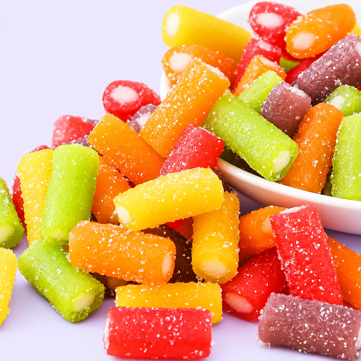 Wholesale Sweet & Sour Center-Filled Licorice Stick Bites
