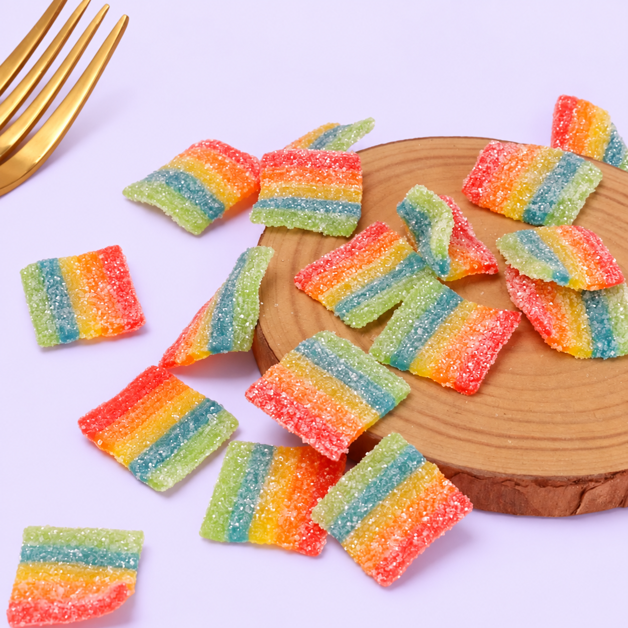 Wholesale Rainbow Sour Belt Bites