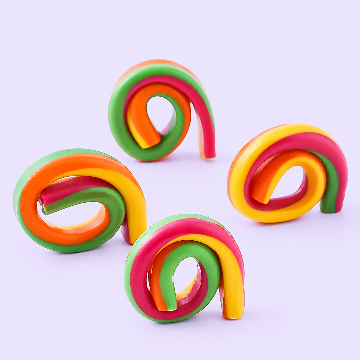 Wholesale Rainbow Soft Center-Filled Licorice Tubes Candy