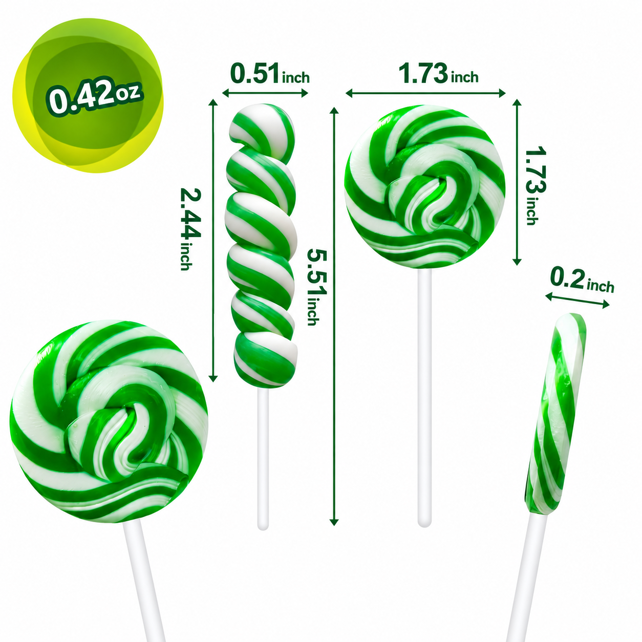Wholesale Twisty & Swirl Lollipops, Individually Wrapped Bulk Hard Candy
