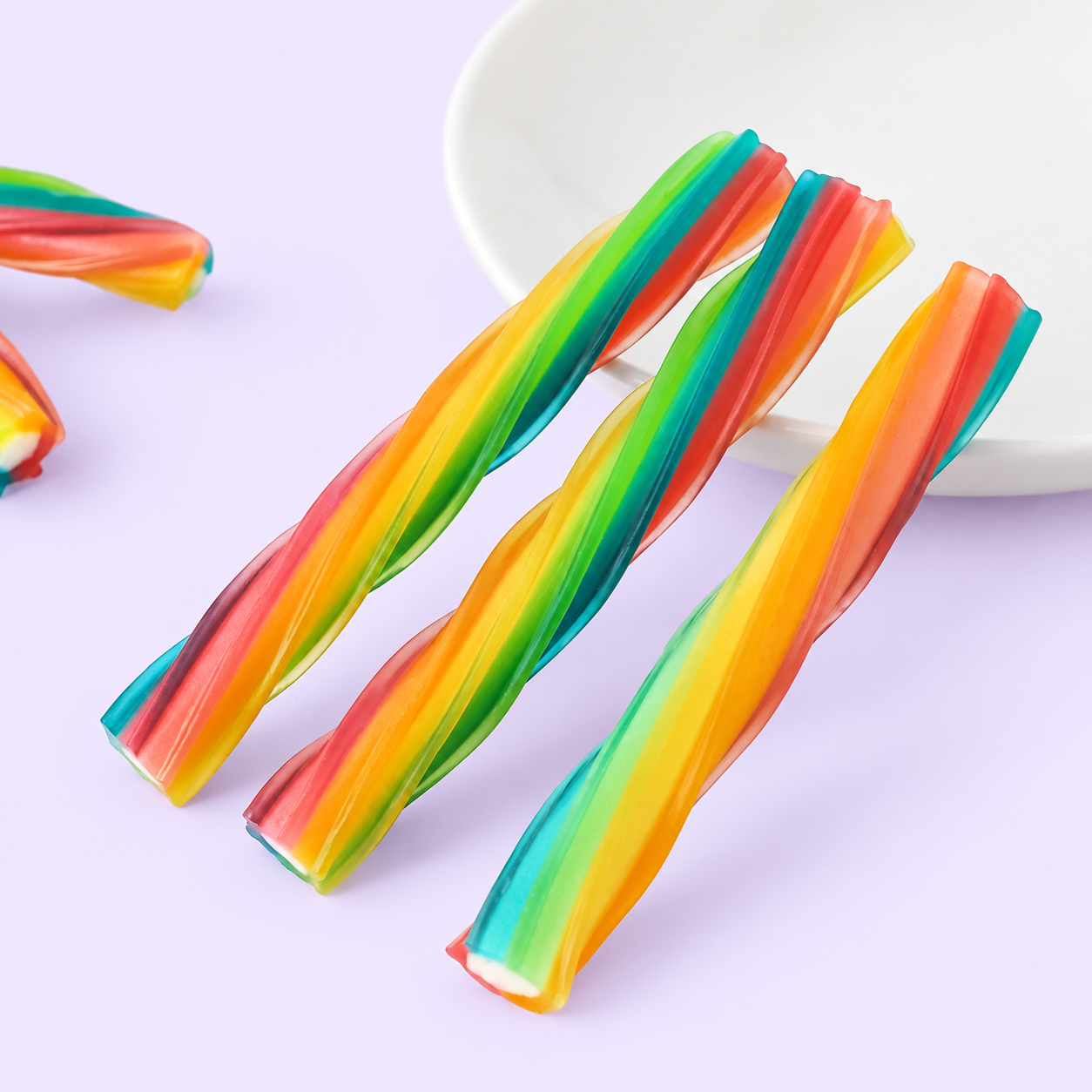 Wholesale Rainbow Soft-Filled Licorice Twists