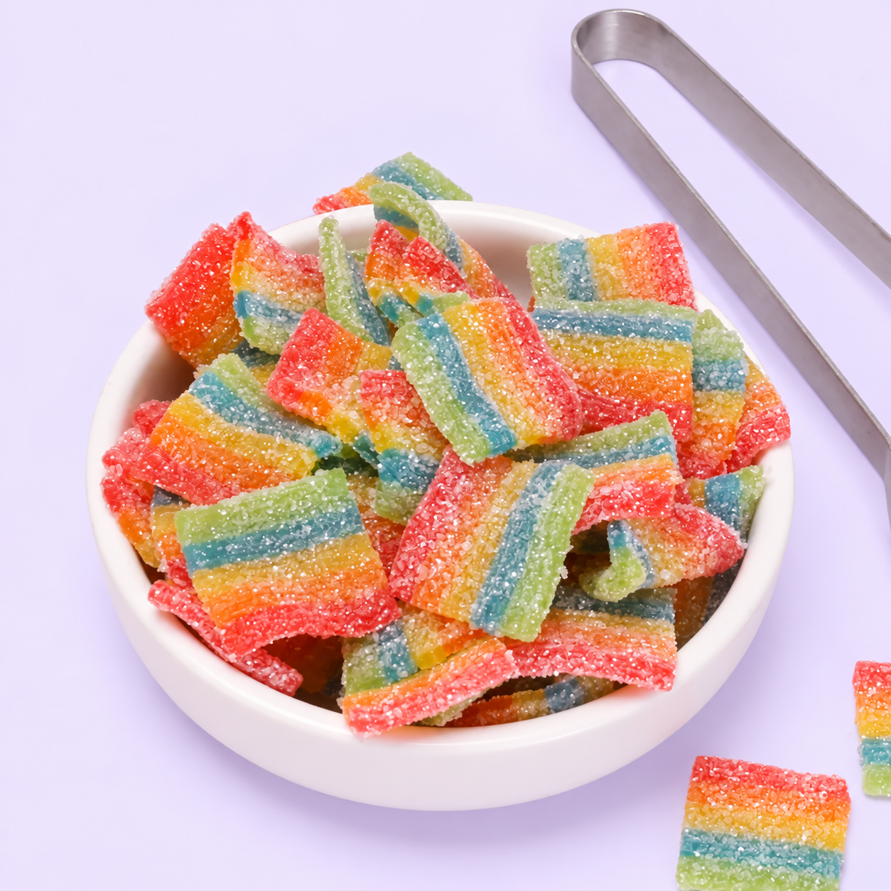 Wholesale Rainbow Sour Belt Bites