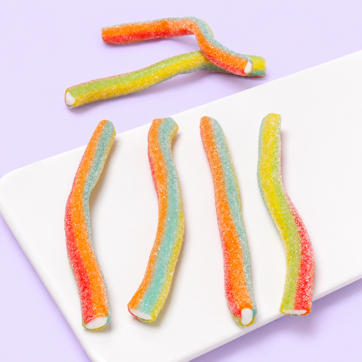 Wholesale Colored Long Stick Shape Sour Candy 