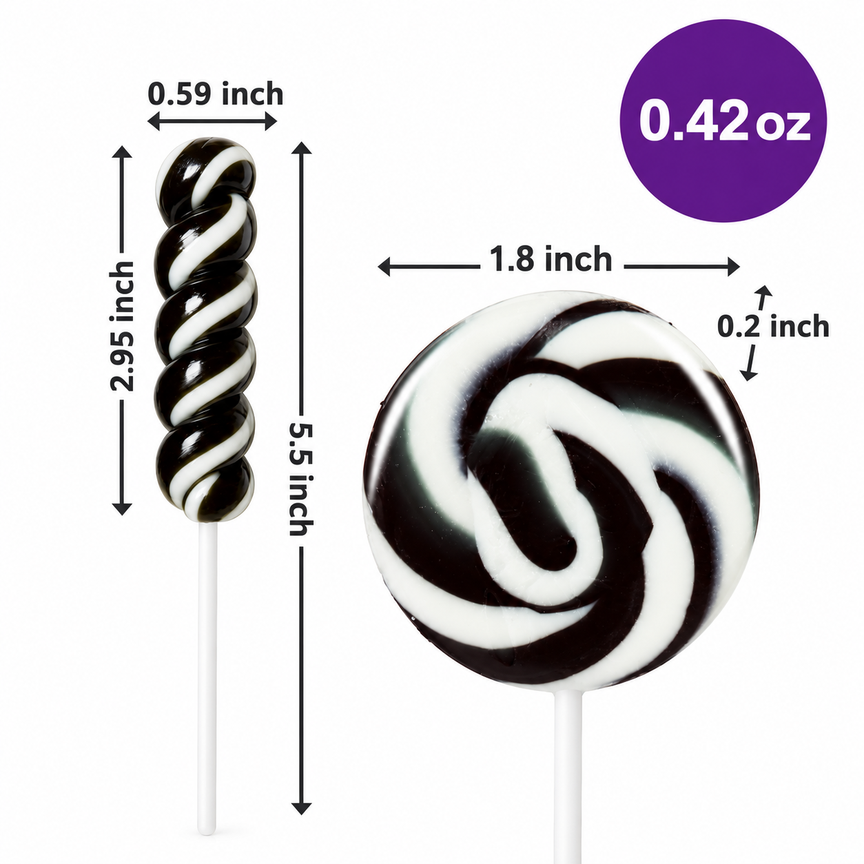 Wholesale Twisty & Swirl Lollipops, Individually Wrapped Bulk Hard Candy
