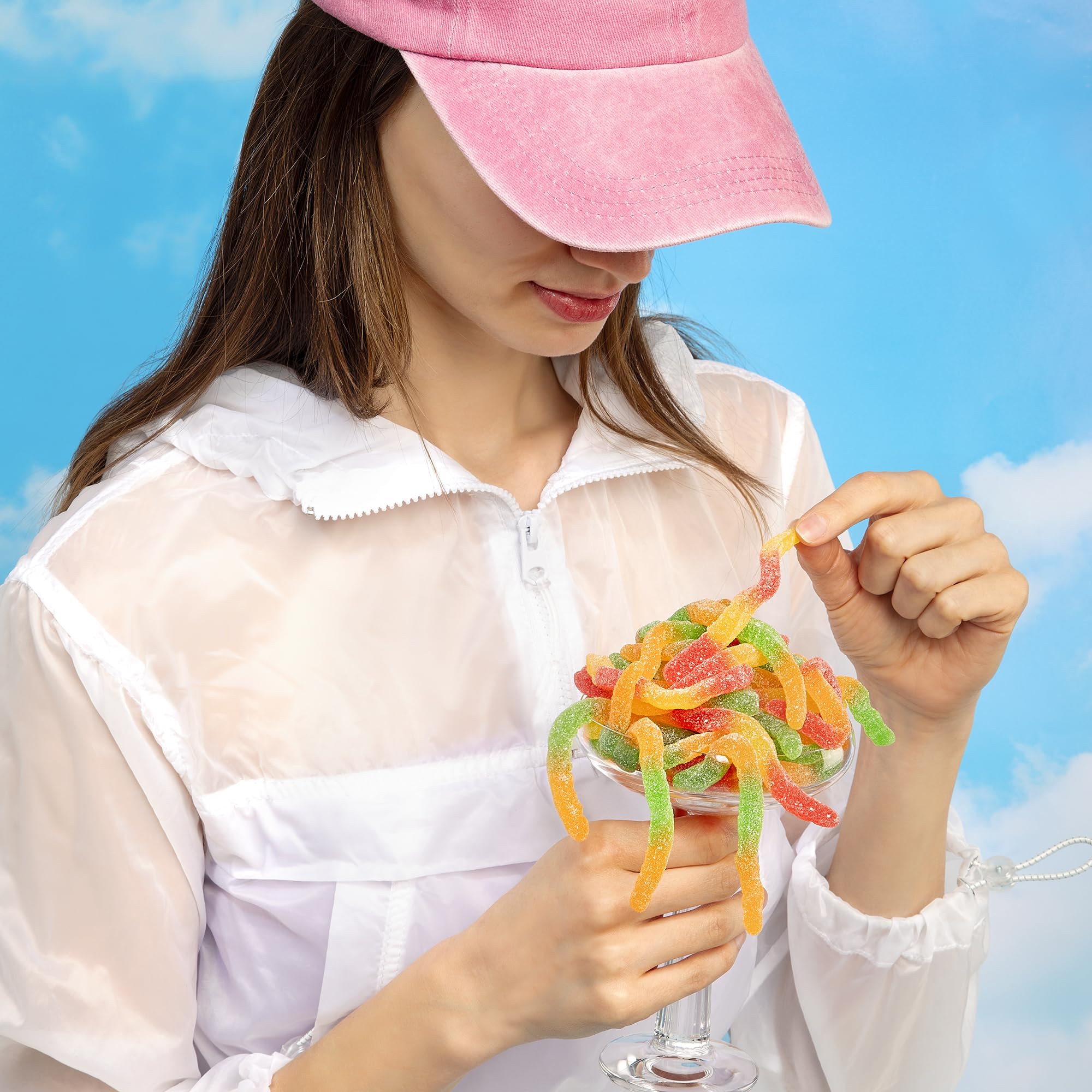 Sour Gummy Candy Worms