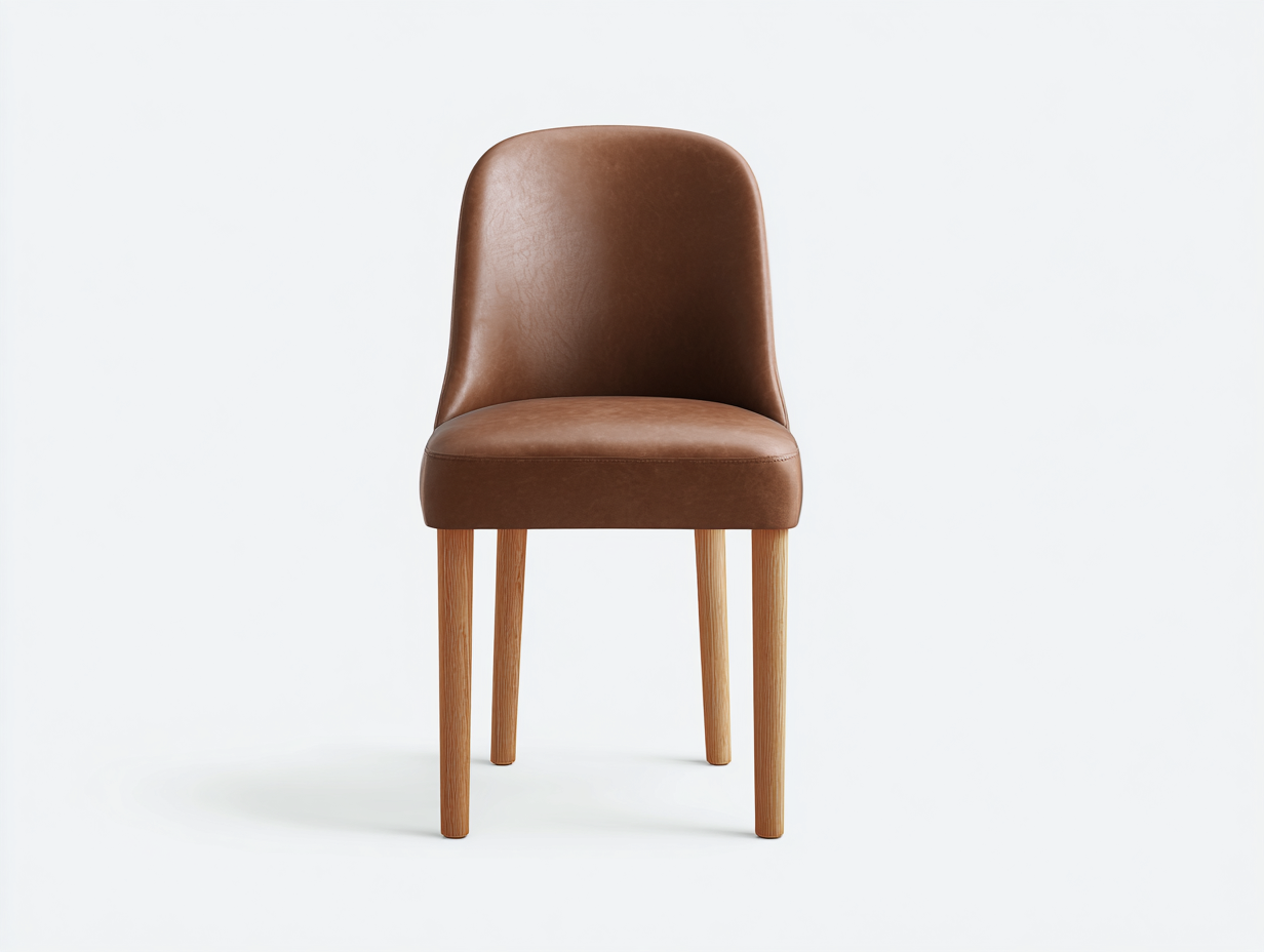 Sillas de comedor 48x55x86 cm de madera en marrón y tapizado marrón para comedor - asiento acolchado - estilo moderno-Vavoravohome