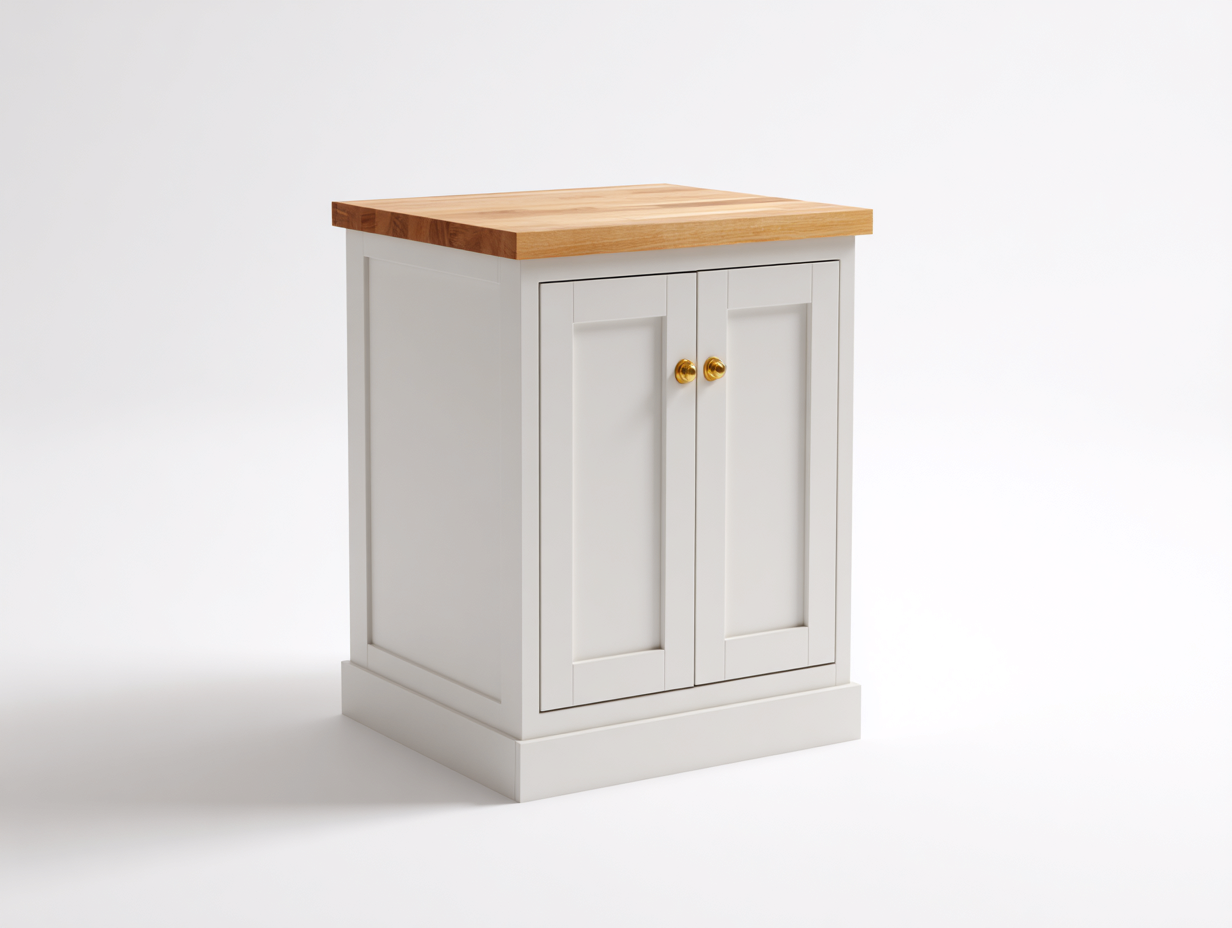 Aparadores de madera 80x45x90 cm - blanco-natural - diseño clásico compacto-Vavoravohome