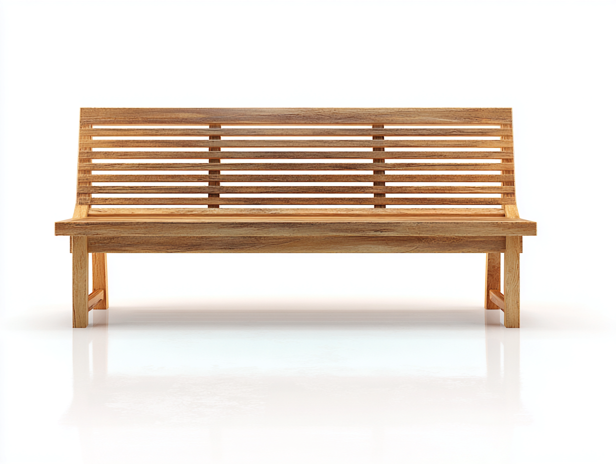 Bancos de jardín de madera 180x60x90 cm - Marrón natural - Diseño clásico con respaldo-Maviakadecor
