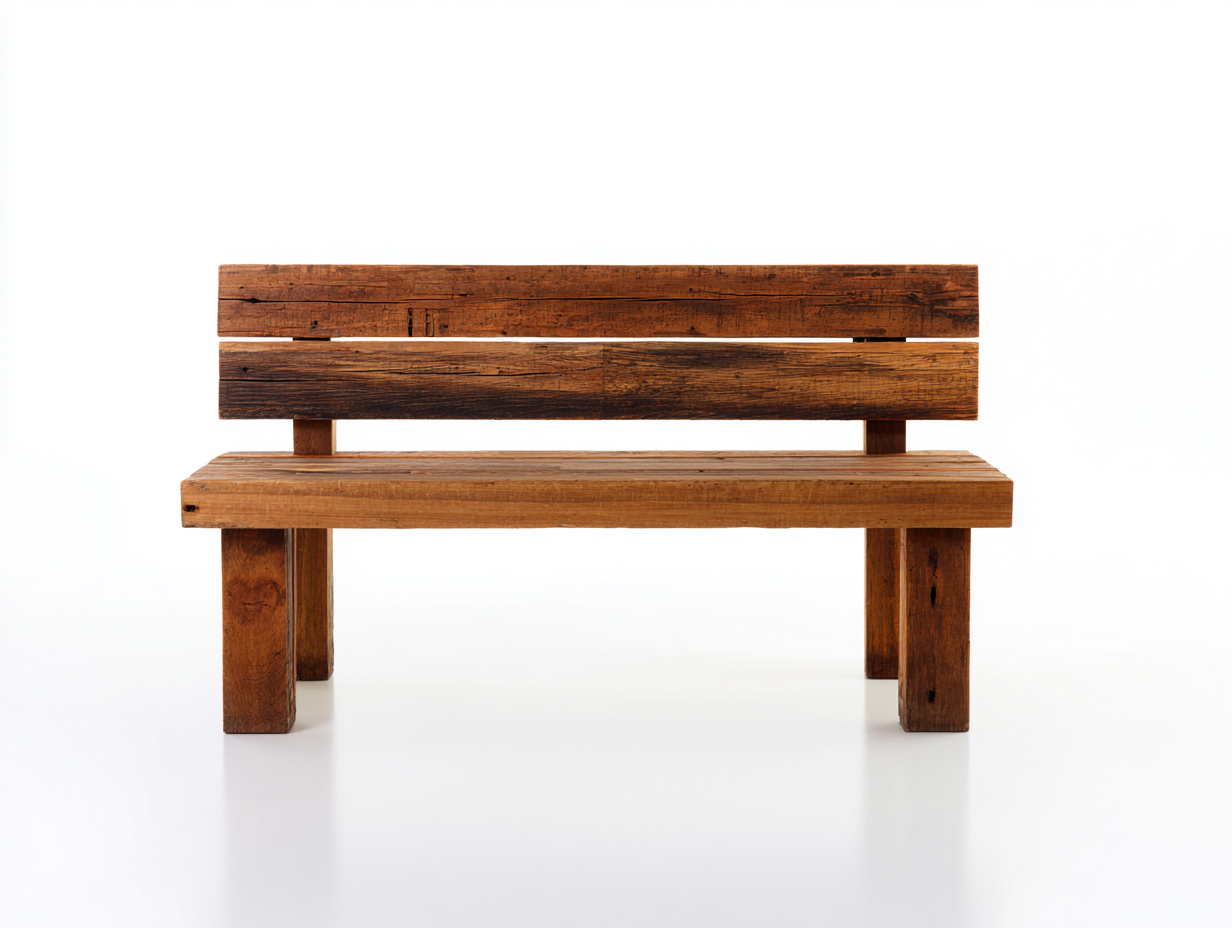 Bancos de jardín de madera 140x58x82 cm marrón para exterior - diseño rústico-Maviakadecor