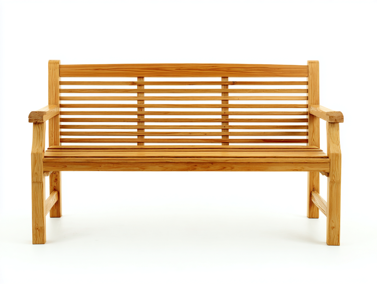 Bancos de jardín de madera 180x60x90 cm para exterior - madera natural - diseño clásico-Maviakadecor