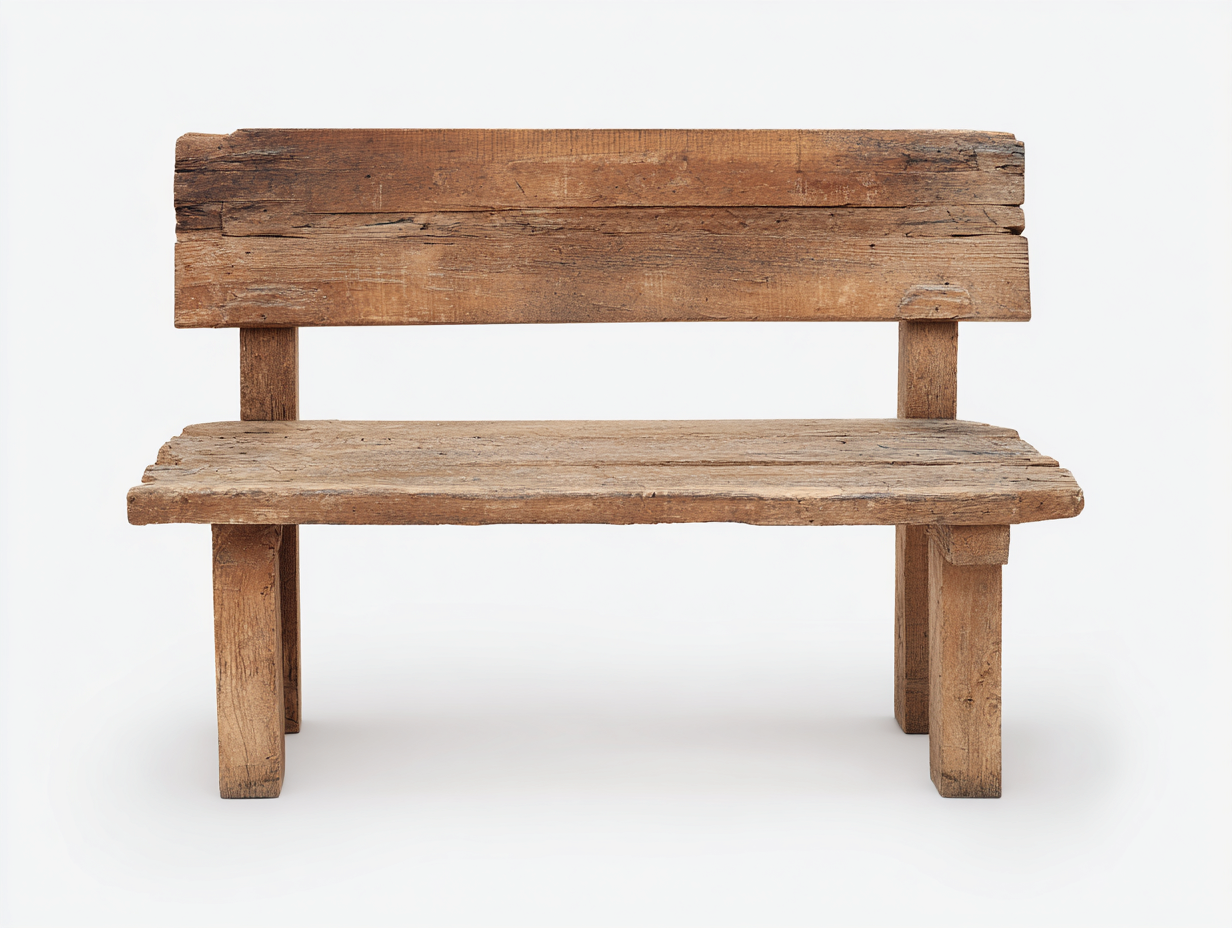 Bancos de jardín de madera 160x55x85 cm para exterior - madera natural - diseño rústico-Maviakadecor